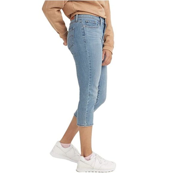 NWT Levi's 311 Shaping Skinny Capri Jeans in Lapis Level Sz. 24W - Picture 6 of 8